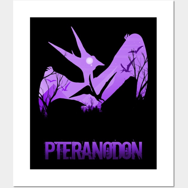 Pteranodon V2 Wall Art by Meca-artwork